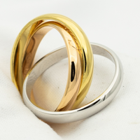 [Promax Jewelry]TRINITY RING GOLD PINK GOLD SILVER