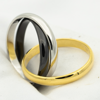 [Promax Jewelry]TRINITY RING BLACK GOLD SILVER