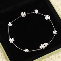 [Promax Jewelry]FRIVOLE SILVER 9 FLOWERS NECKLACE
