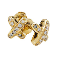 [Promax Jewelry]JEUX DE GOLD DIAMOND EARRINGS