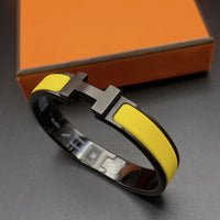 [Promax Jewelry]CLIC HM SO BLACK YELLOW BRACELET