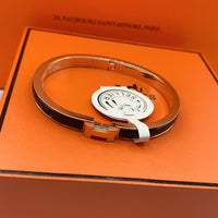 [Promax Jewelry]CLASSIC HM CLIC BLACK 8MM ENAMEL BRACELET
