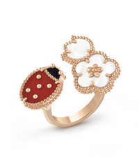 [Promax Jewelry]LUCKY 3 MOTIF ROSE GOLD RING