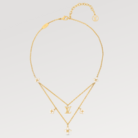 [Promax Jewelry]FLOWERGRAM GOLD MOP DOUBLE ROW NECKLACE