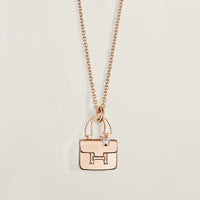 [Promax Jewelry]AMULETTE PEDANT ROSE GOLD NECKLACE