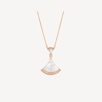 [Promax Jewelry]DREAM NECKLACE MOP PINK GOLD DIAMOND