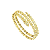 [Promax Jewelry]SERPENTI BRACELET GOLD DIAMOND DOUBLE ROW