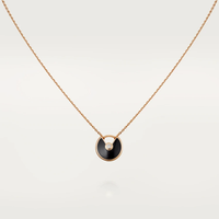 [Promax Jewelry]AMULETTE ROSE GOLD ONYX NECKLACE