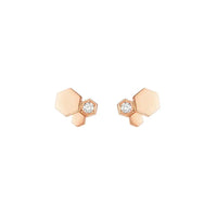 [Promax Jewelry]BEE LOVE PINK GOLD DIAMOND EARRINGS