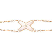 [Promax Jewelry]JEUX BRACELET WHITE MOP PINK GOLD 1 DIAMOND