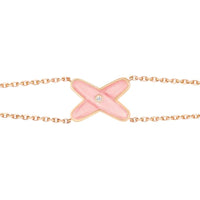 [Promax Jewelry]JEUX BRACELET PINK MOP PINK GOLD 1 DIAMOND