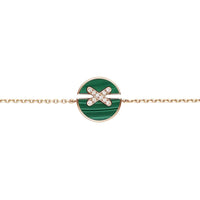 [Promax Jewelry]JEUX DE BRACELET MALACHITE PINK GOLD DIAMONDS