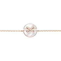 [Promax Jewelry]JEUX DE BRACELET MOP PINK GOLD DIAMONDS