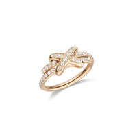 [Promax Jewelry]JEUX DE RING PINK GOLD DIAMOND