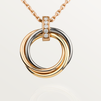 [Promax Jewelry]TRINITY NECKLACE GOLD  DIAMONDS