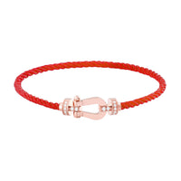 [Promax Jewelry]FORCE 10 HALF DIAMOND PINK GOLD RED CORDERI LARGE AND MEDIUM MODEL