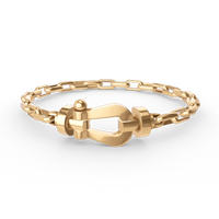 [Promax Jewelry]FORCE LARGE HORSESHOE CLASP  METAL BRACELET