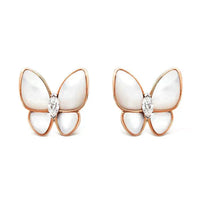 [Promax Jewelry]BUTTERFLY MOP DIAMOND EARRINGS
