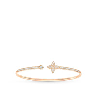 [Promax Jewelry]IDYLLE PINK GOLD OPEN BRACELET DIAMOND PAVED