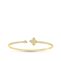 [Promax Jewelry]IDYLLE GOLD OPEN BRACELET DIAMOND PAVED