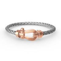 [Promax Jewelry]FORCE LARGE HORSESHOE NO DIAMOND BRACELET ROSE GOLD