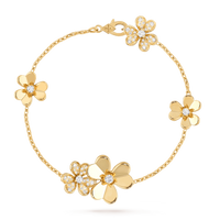 [Promax Jewelry]FRIVOLE GOLD 5 FLOWERS BRACELET