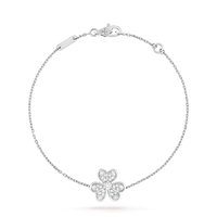 [Promax Jewelry]FRIVOLE SILVER FLOWER DIAMOND BRACELET