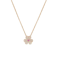 [Promax Jewelry]FRIVOLE ROSE GOLD FLOWER DIAMOND NECKLACE