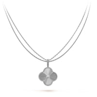 [Promax Jewelry]CLOVER 25MM SILVER BIG CLOVER NECKLACE