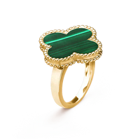 [Promax Jewelry]CLOVER MALACHITE RING