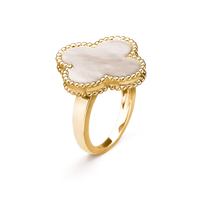 [Promax Jewelry]CLOVER WHITE MOP RING