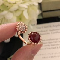[Promax Jewelry]PERLEE COULEURS DIAMOND ROSE GOLD BETWEEN THE FINGER RING