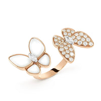 [Promax Jewelry]TWIN BUTTERFLY DIAMOND MOP RING